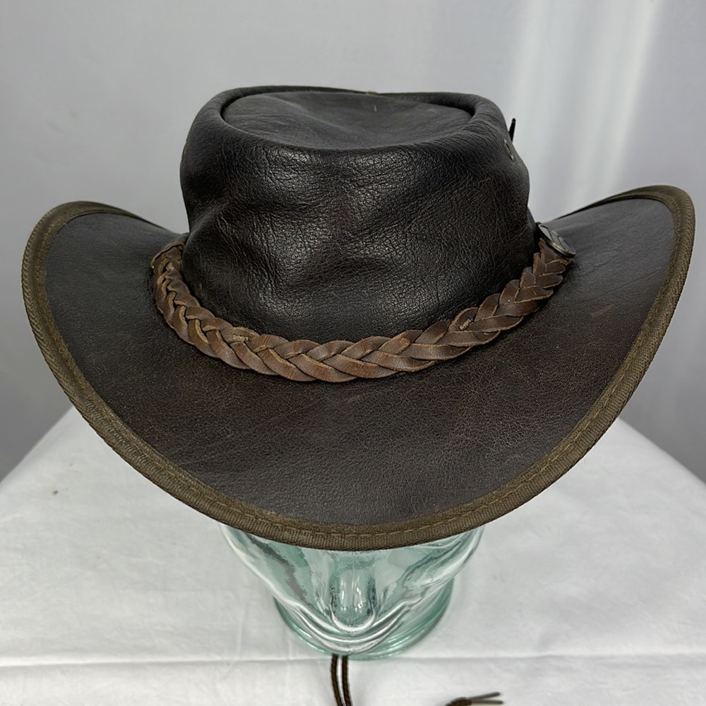 Barmah Australian Hat Kangaroo Leather Squashy Bag Waterproof Size M